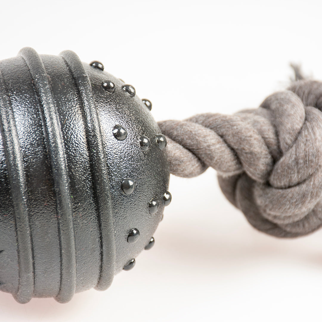 Dog Toy Eco Rope 3 Knots W/Rubber Ball