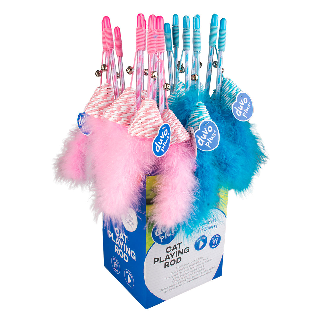 Duvo Cat Toy Playing Rod Catchy Paper Triangle