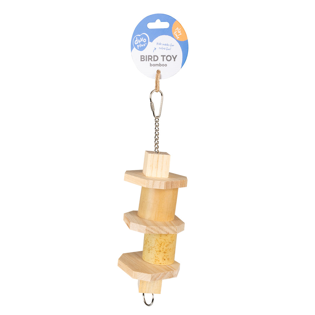 Duvo Bird Toy Brainy Bamboo Snack Pendant Sml