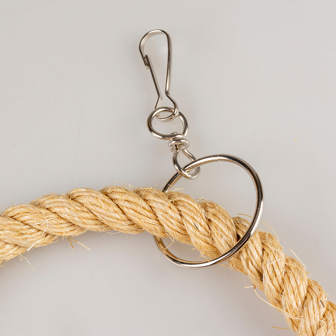 Duvo Bird Toy Ring Rope In Sisal
