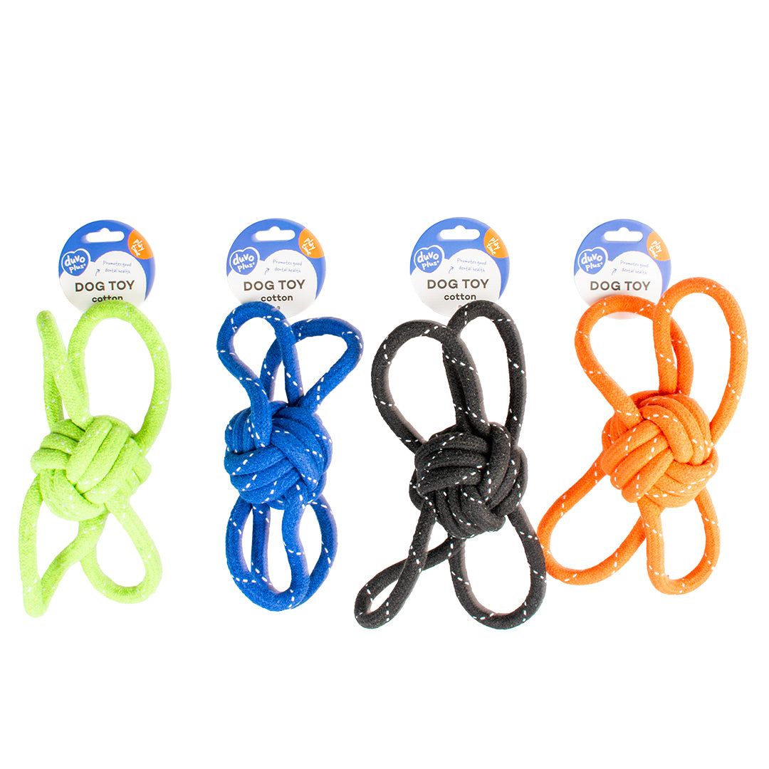 Duvo Dog Toy Scooby Rope Ball 4 Loops
