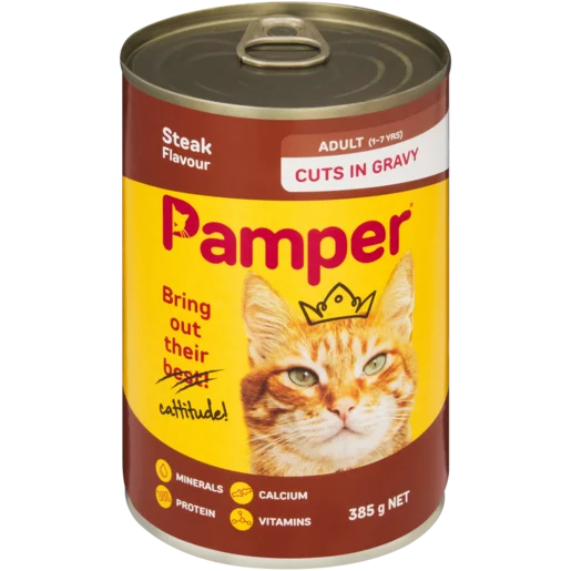 Pamper Adult Chunks In Gravy Steak 385g