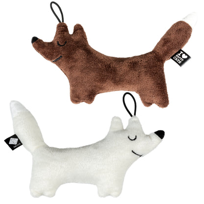D&D Cat Toy Raff Fox Kicking Cushion 2 Pack