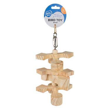 Duvo Bird Toy Brainy Wood Snack&Jelly Pendant